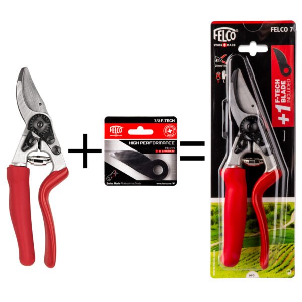 FELCO 7 BUDAMA MAKASI ve ÜST BIÇAK  F-Tech 7-3