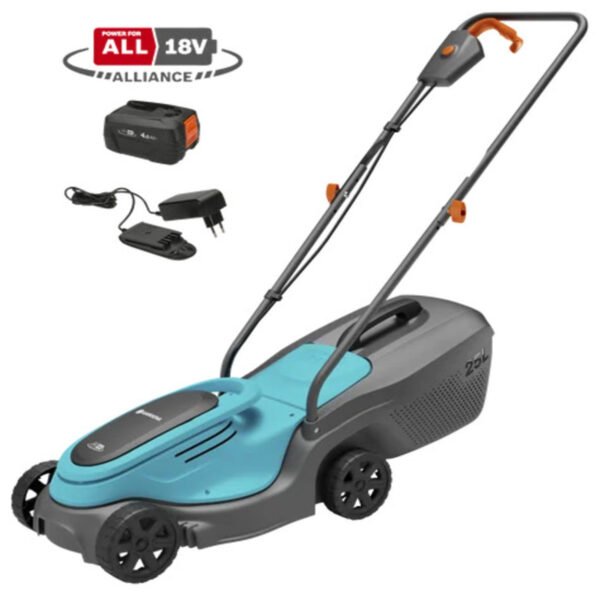 GARDENA Akülü Çim Biçme Makinesi PowerMax 30-18V P4A Set GARDENA Akülü Çim Biçme Makinesi PowerMax 30/18V P4A Set