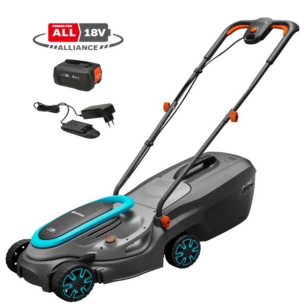 GARDENA Akülü Çim Biçme Makinesi PowerMax 32-18V P4A Set GARDENA Akülü Çim Biçme Makinesi PowerMax 32/18V P4A Set